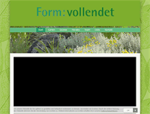 Tablet Screenshot of form-vollendet.com